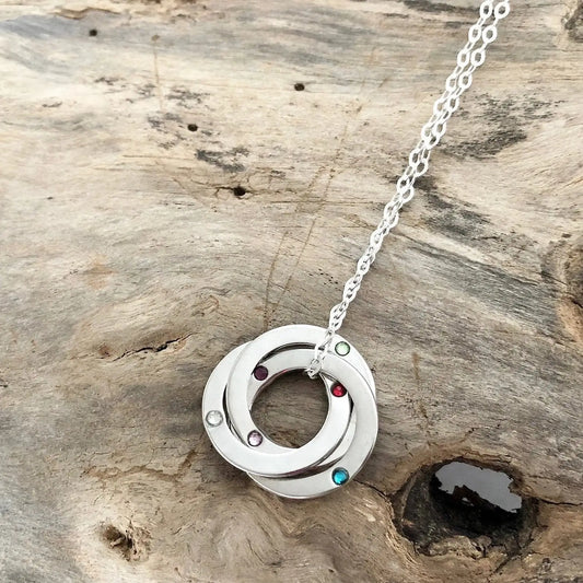 Family Birthstone Necklace