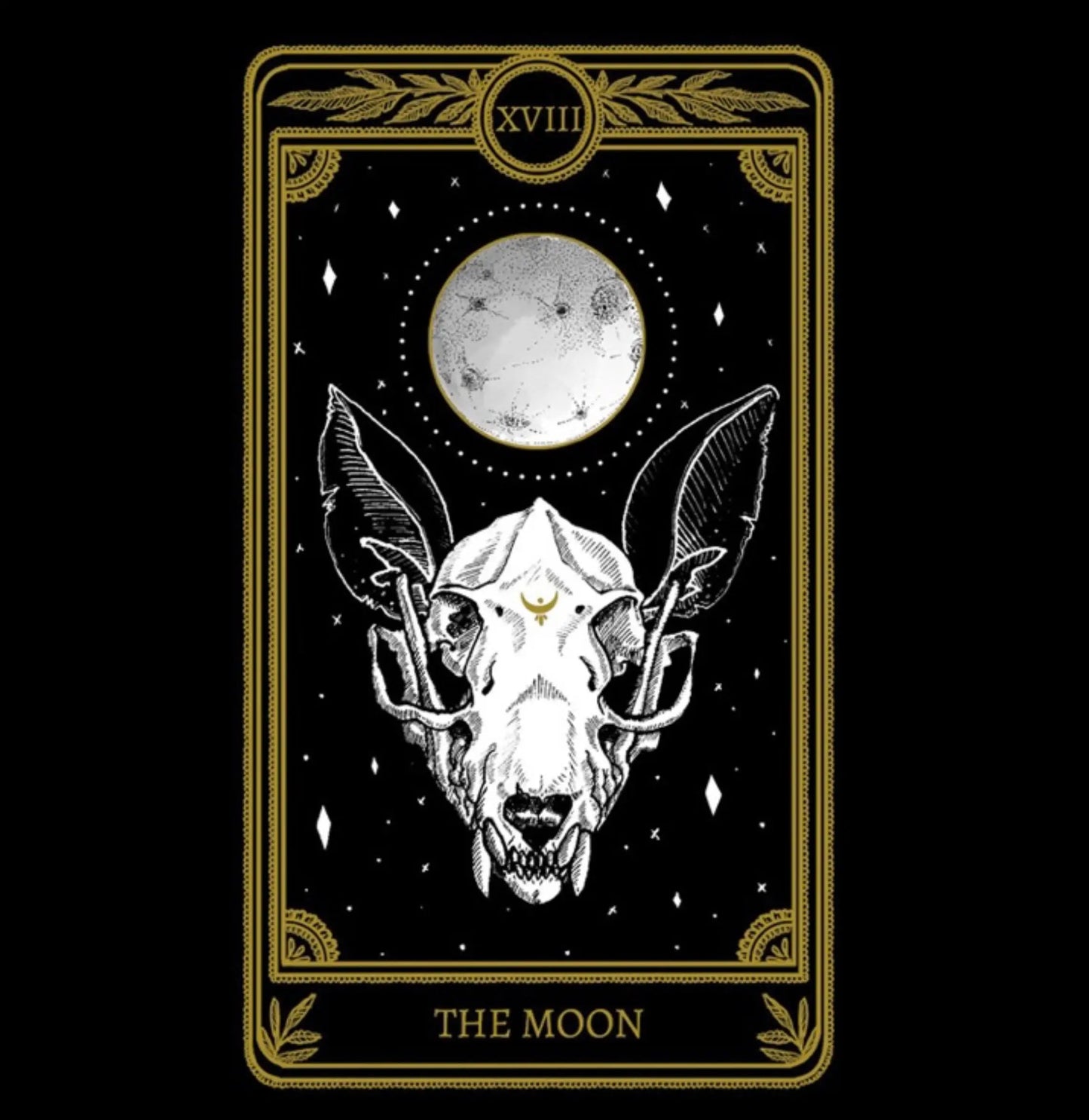 Moon Tarot Card Necklace