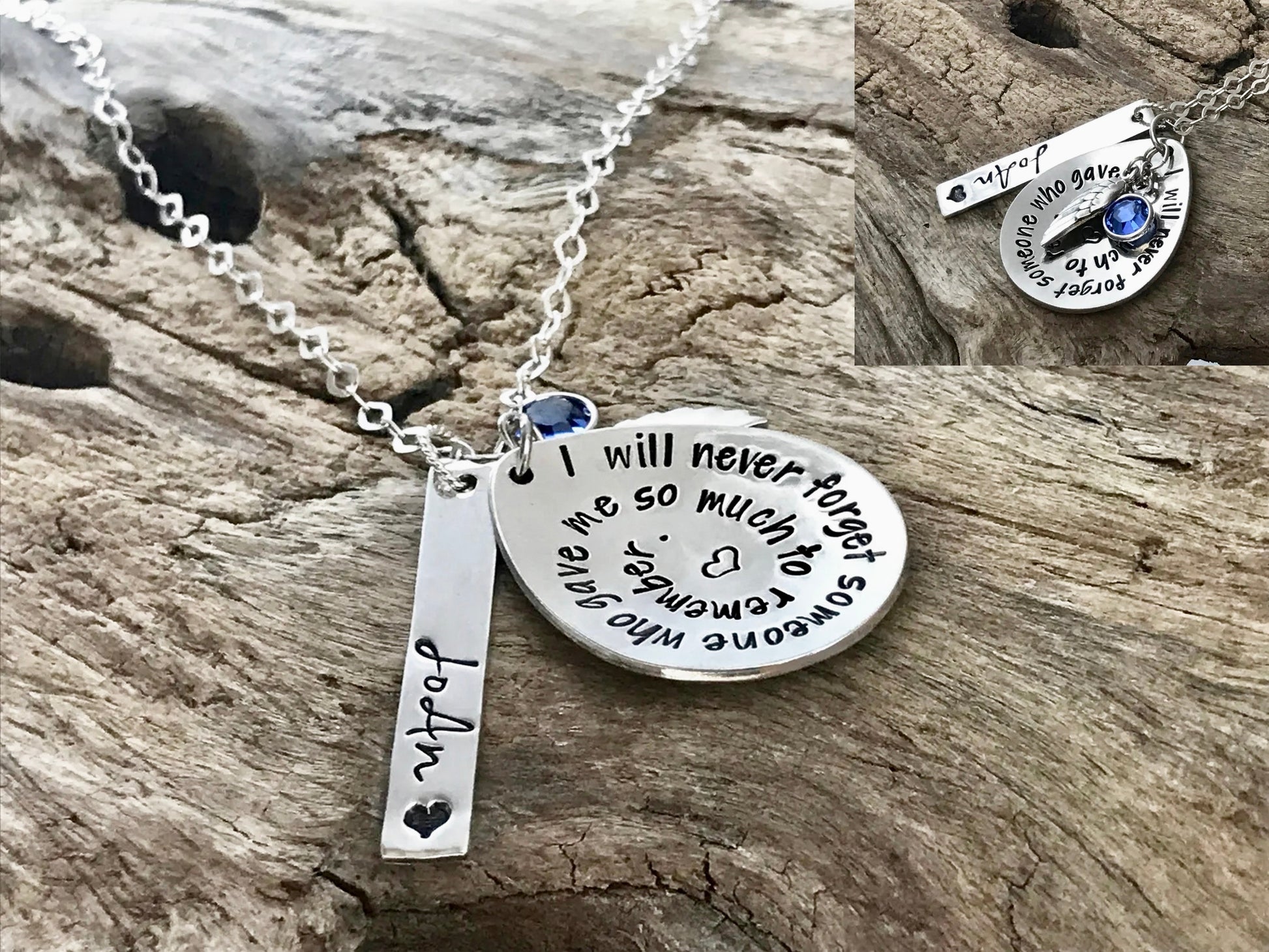 bereavement necklace | sterling silver