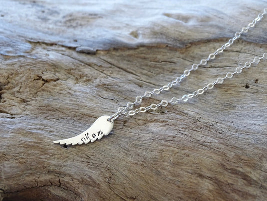 Angel Wing Name Necklace