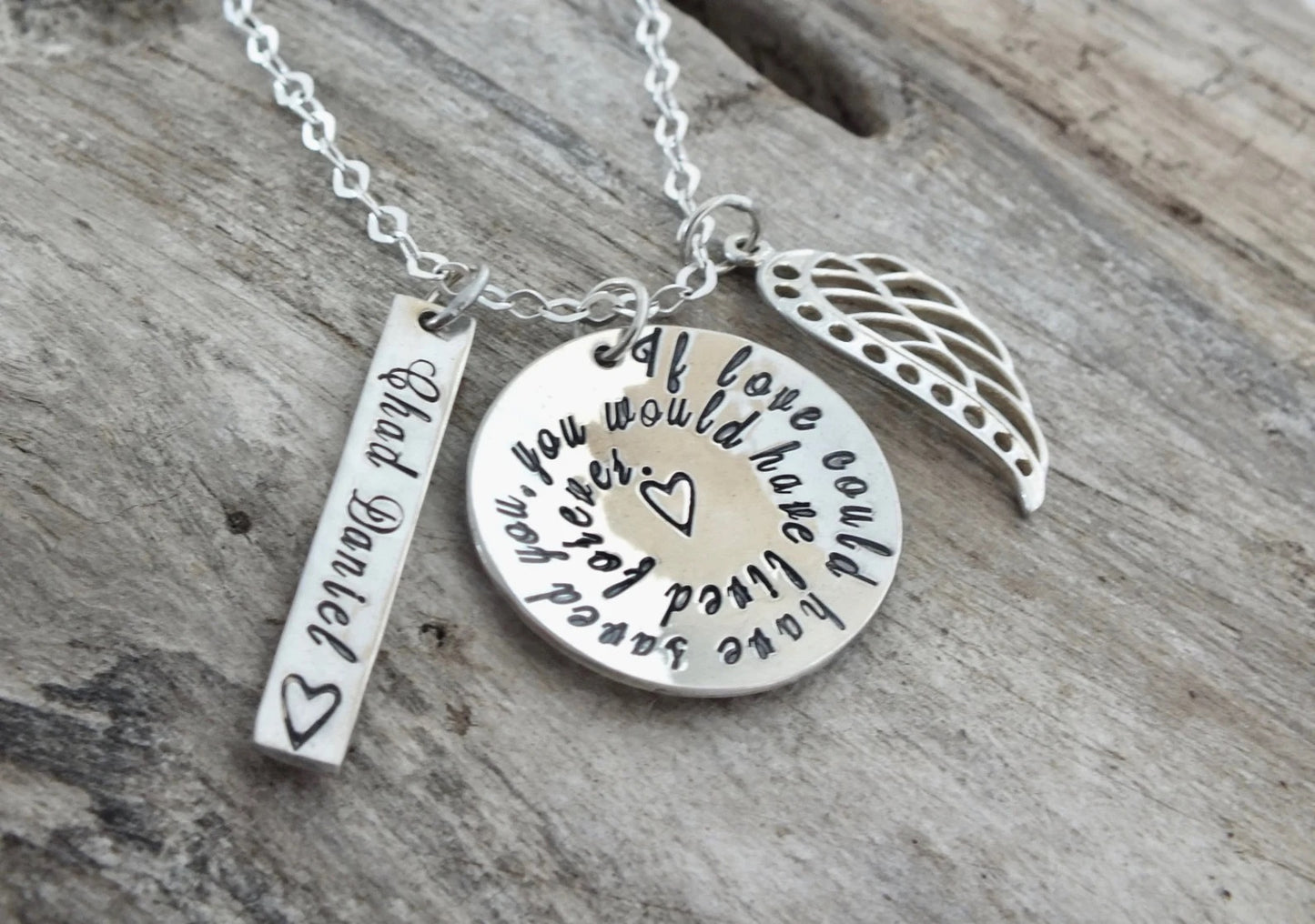 loss of loved one necklace | sterling silver