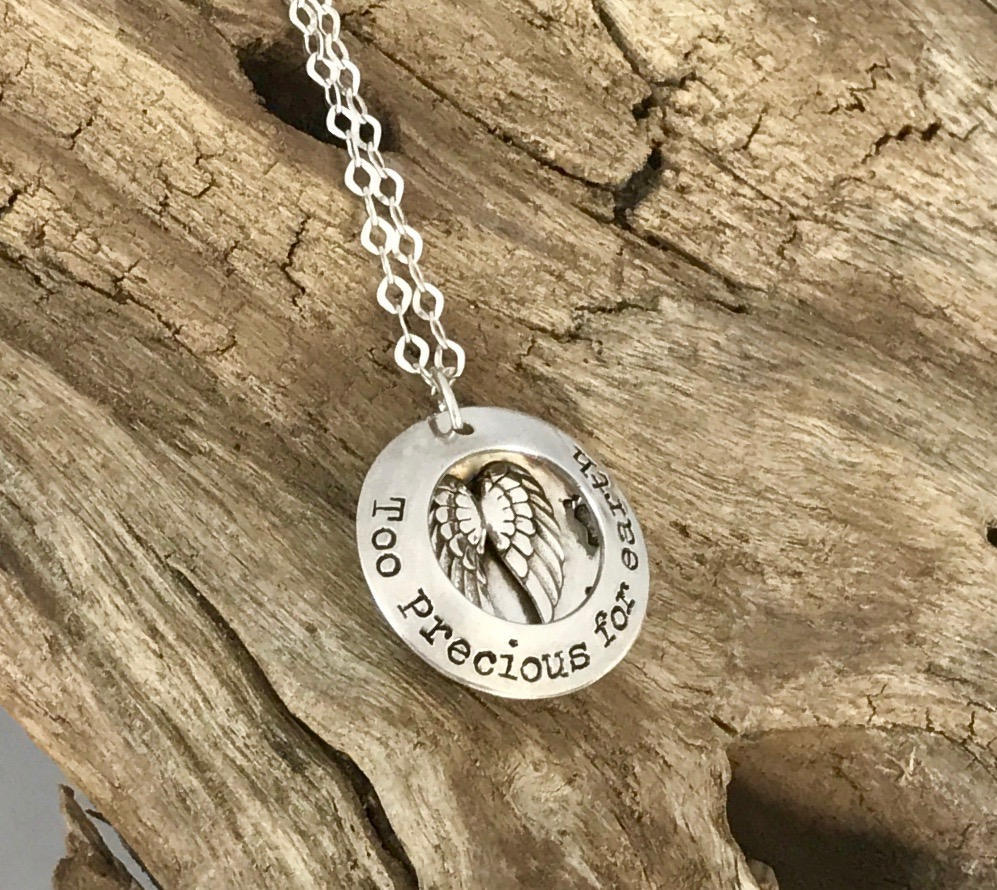 baby loss miscarriage locket | sterling silver