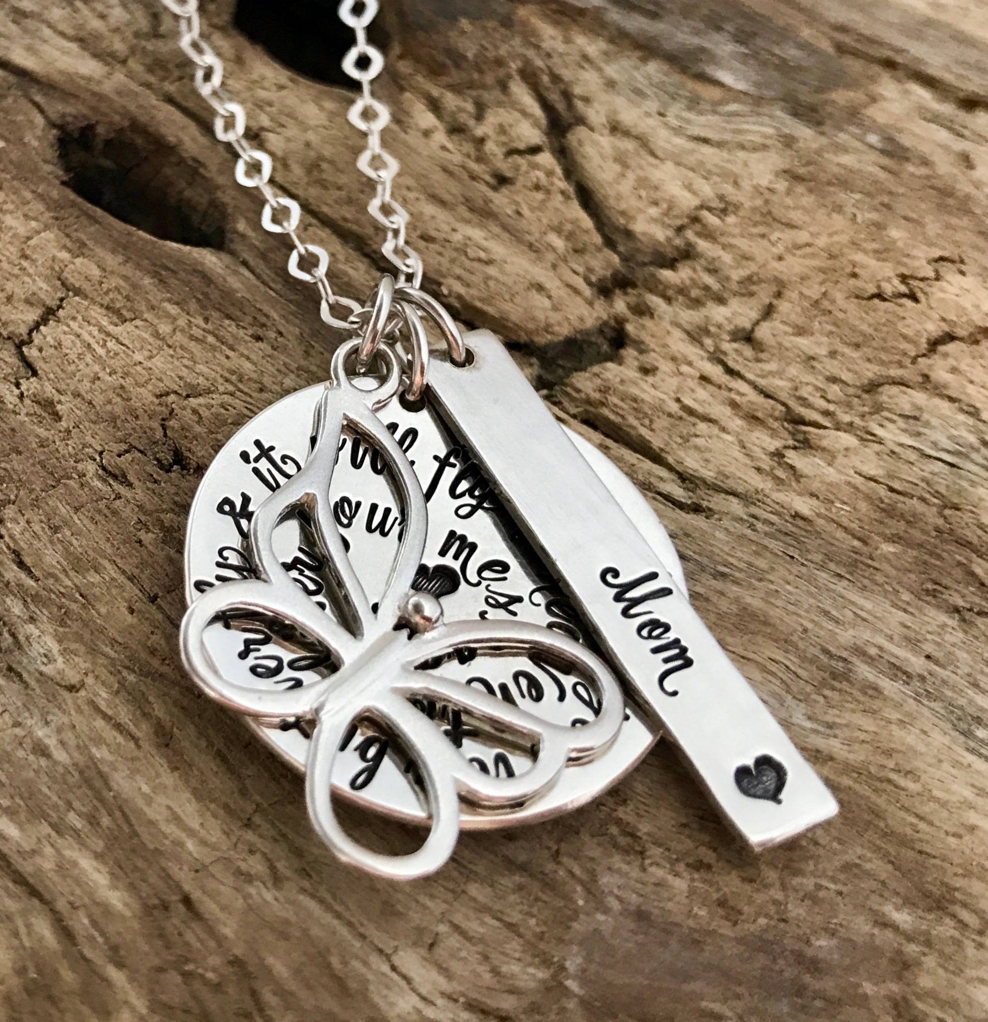 Butterfly Memorial Necklace 