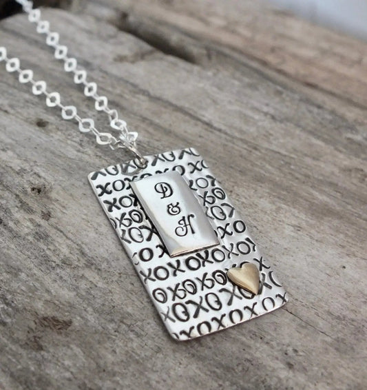 couples necklace | sterling silver