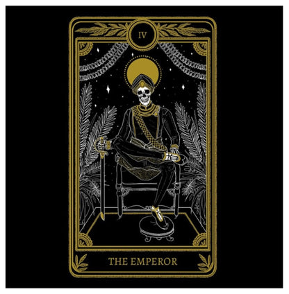 emperor tarot card necklace