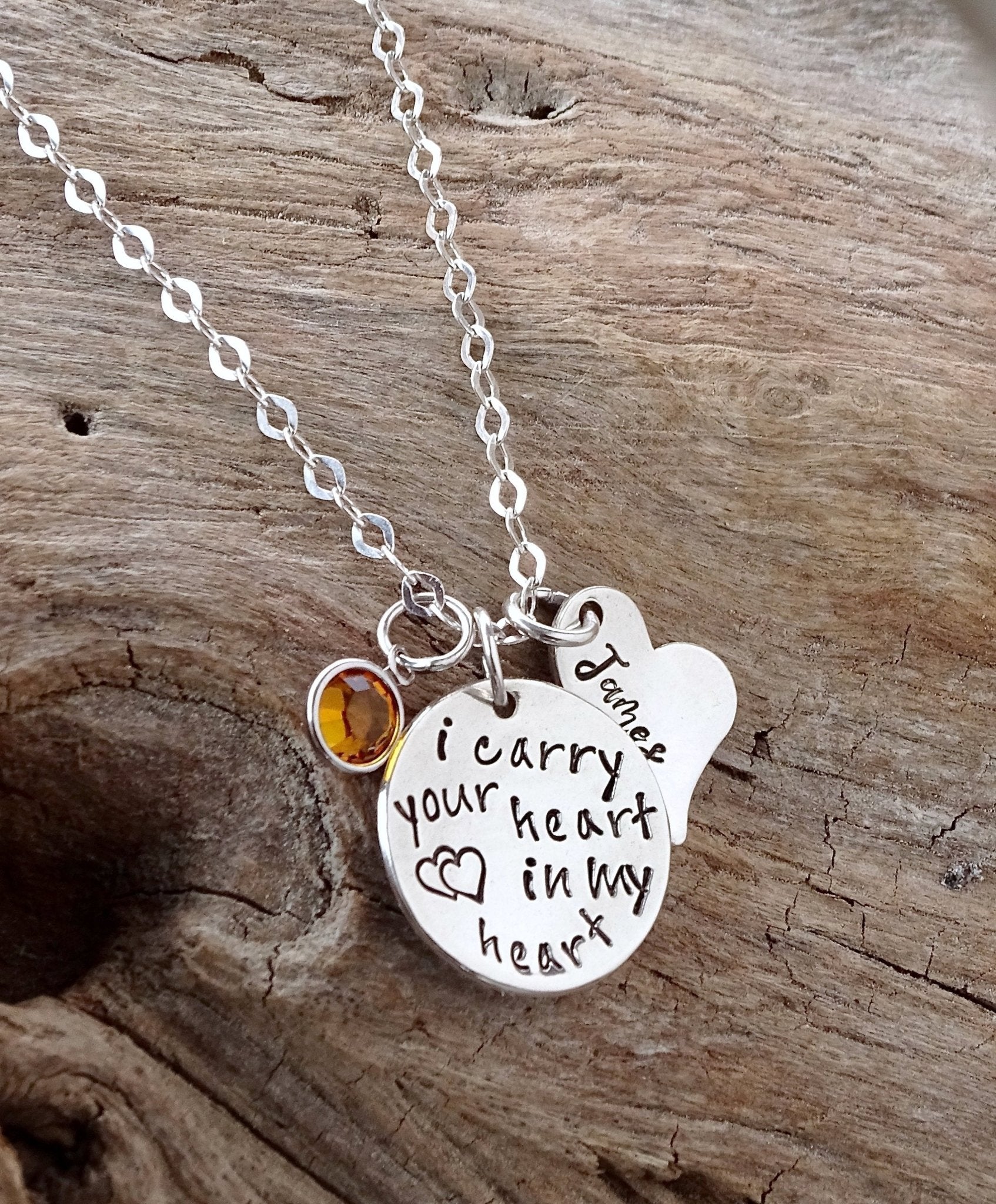 i carry your heart necklace