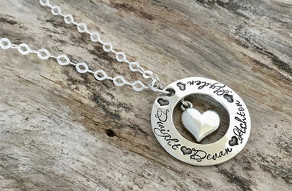 Mom Necklaces With Children's Names