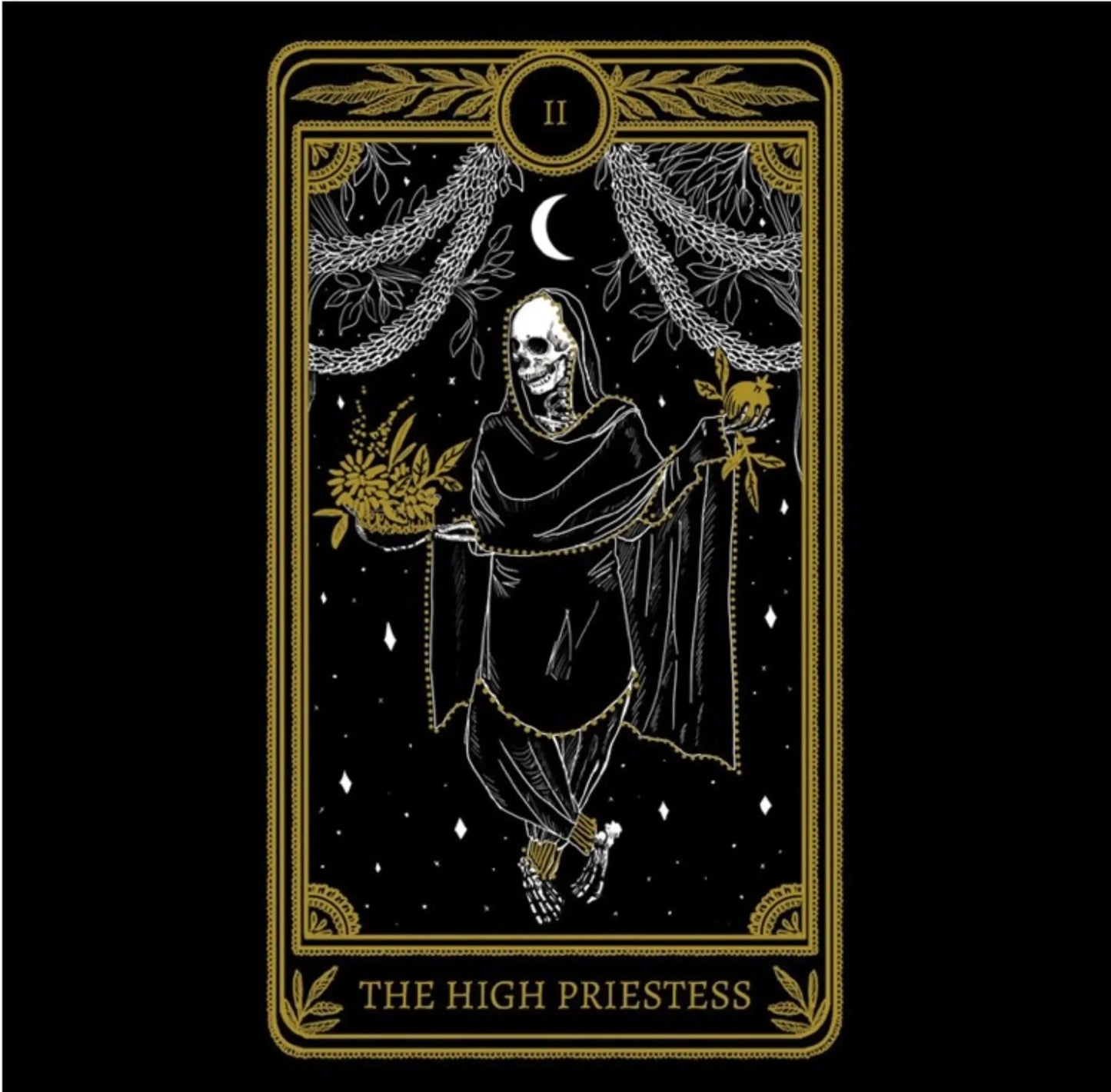 High Priestess Tarot Card Necklace