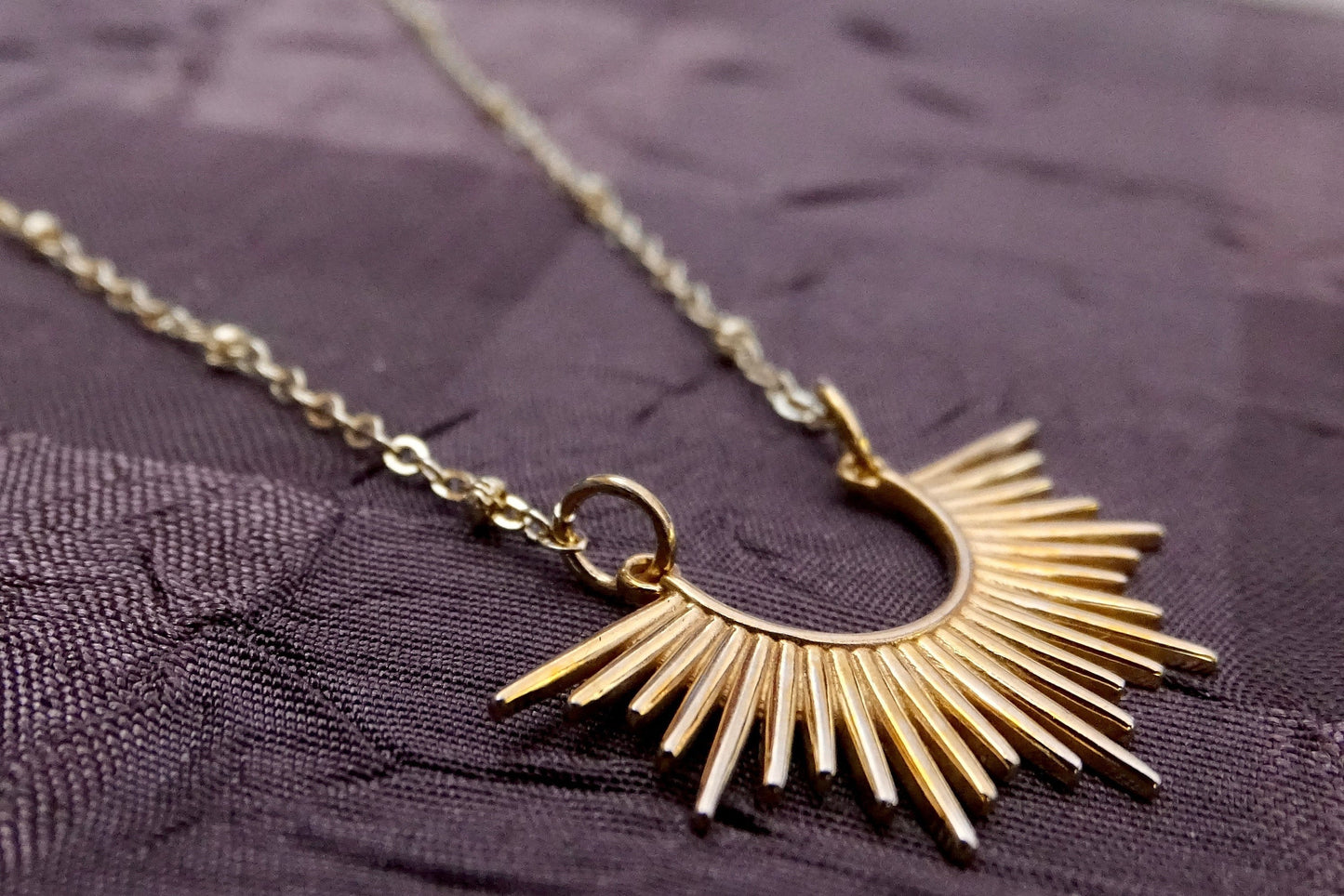 Gold Sunburst Necklace