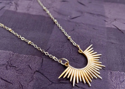Gold Sunburst Necklace
