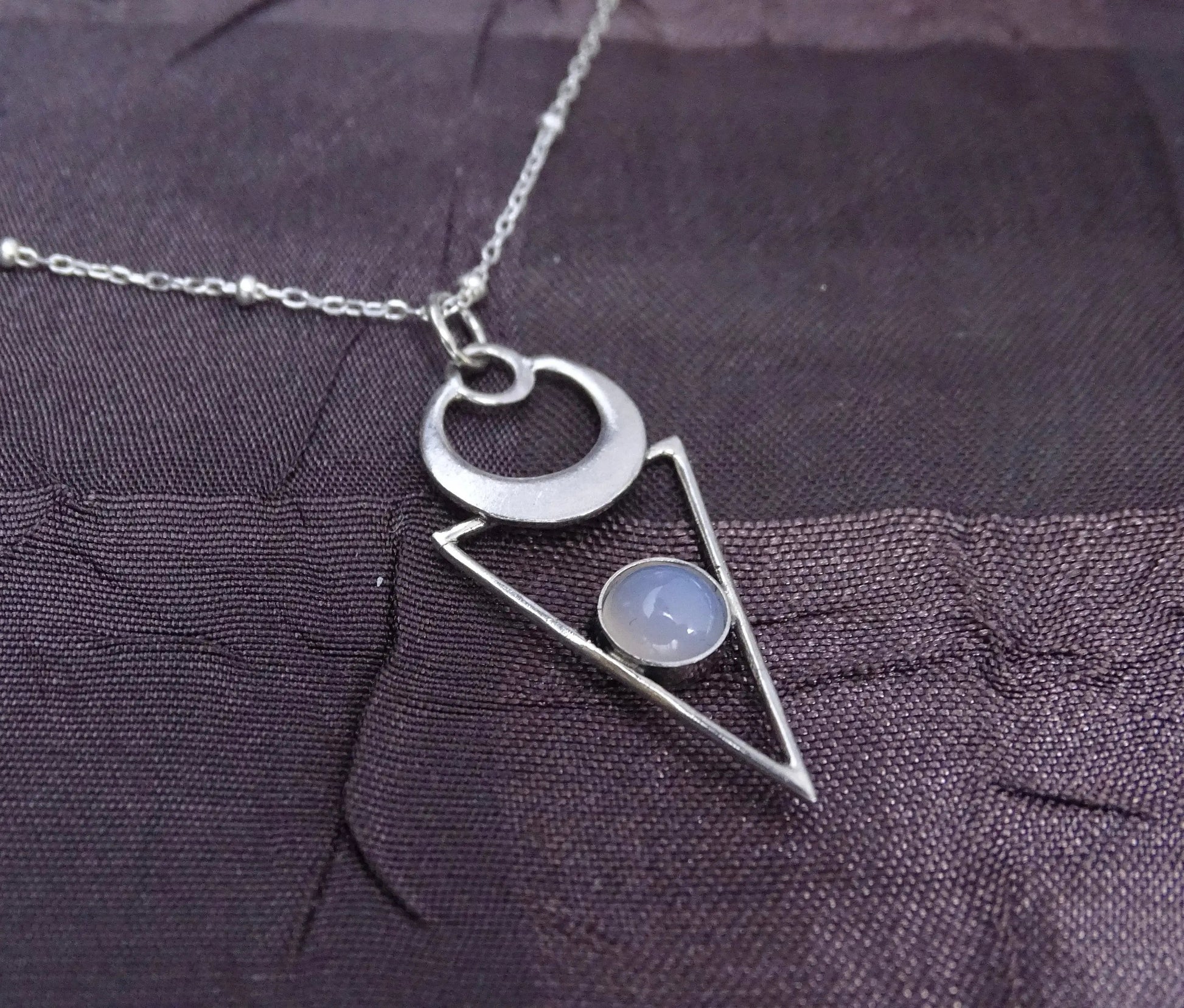 Sterling silver Moon Pendant