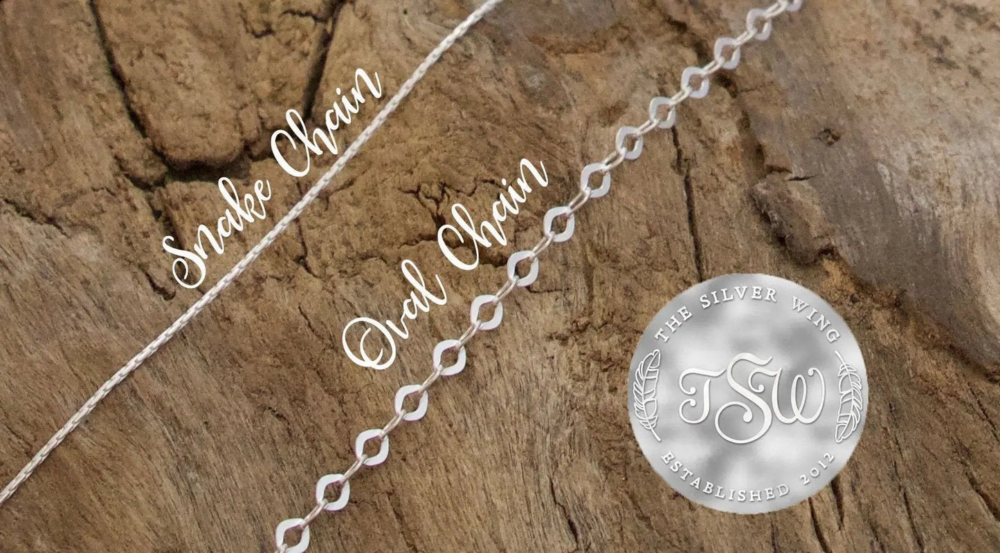 initial necklace with birthstone | sterling silver