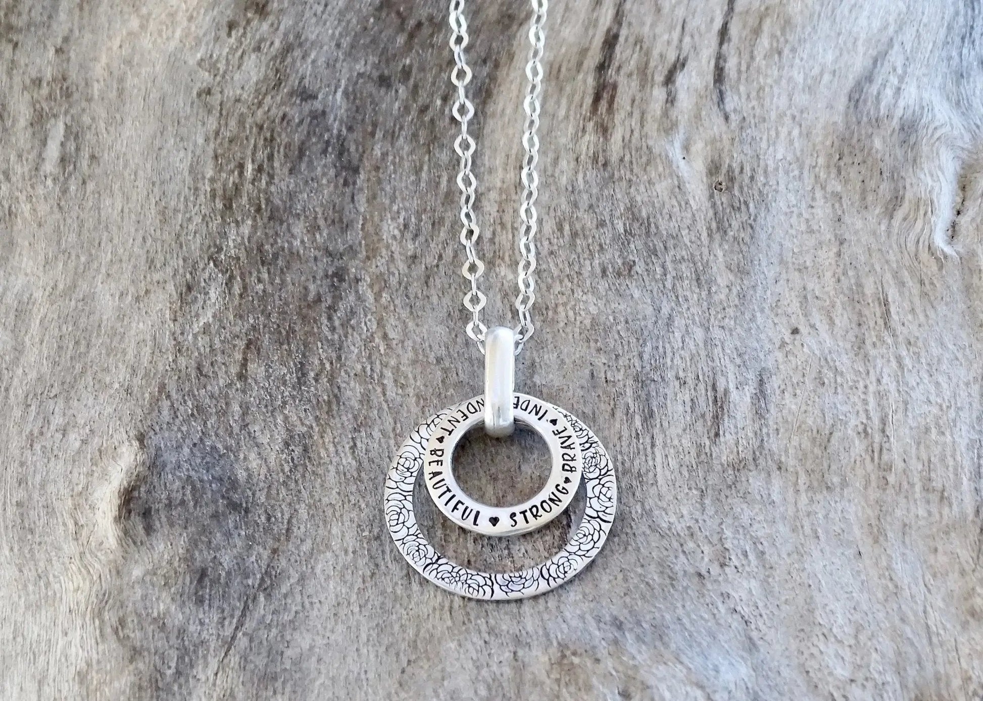 inspirational necklace | gift for her | sterling silver