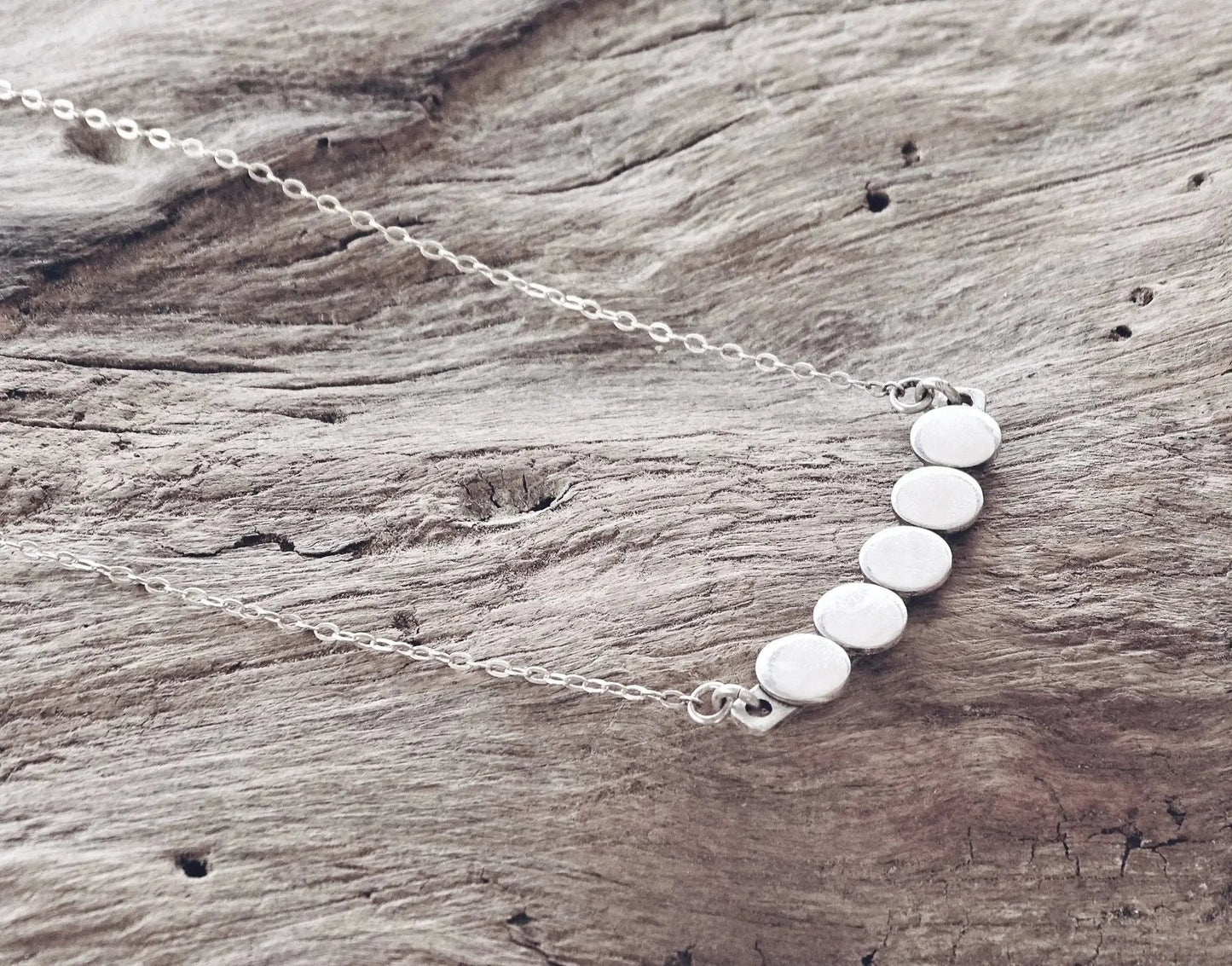 layering choker necklace | sterling silver