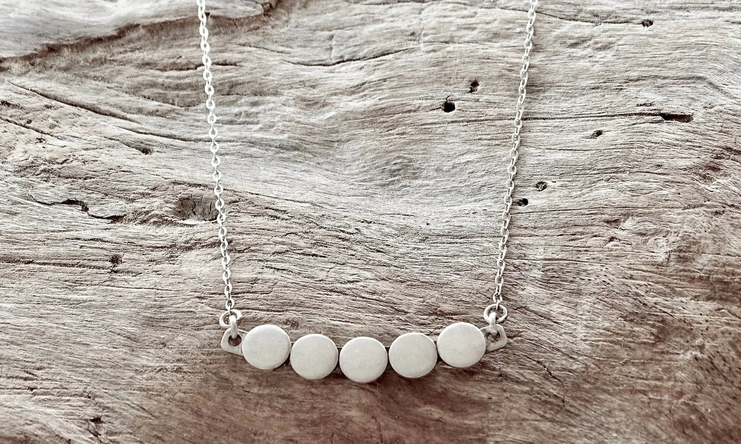 layering choker necklace | sterling silver