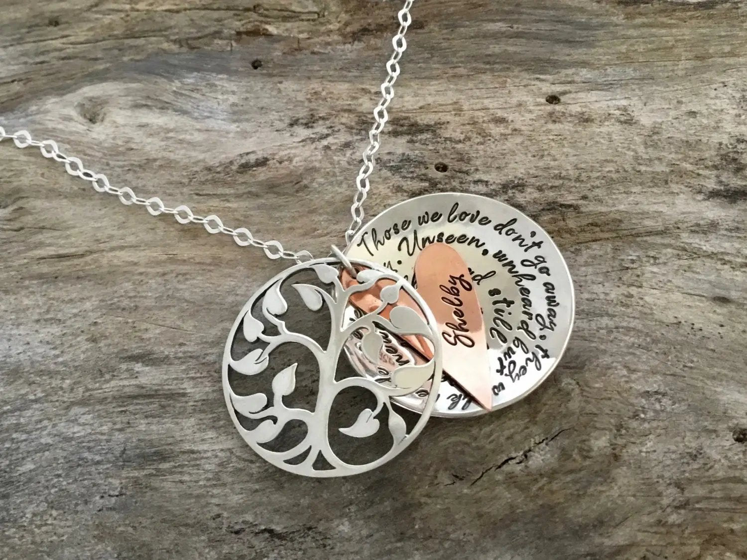 memorial locket necklace | sterling silver