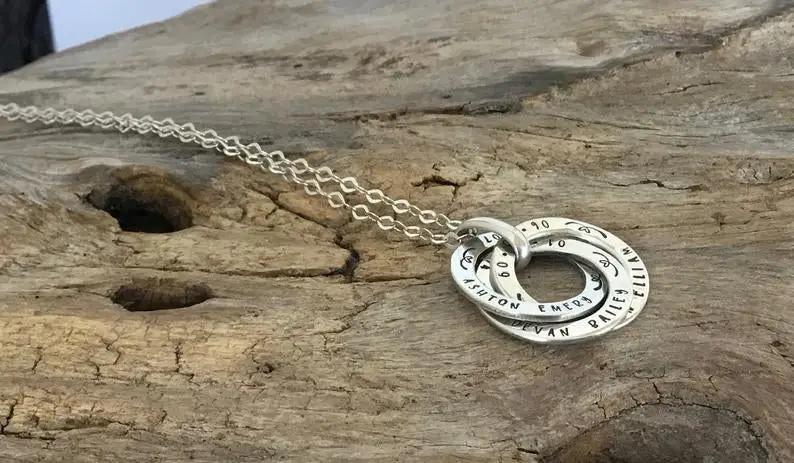 russian ring necklace | sterling silver