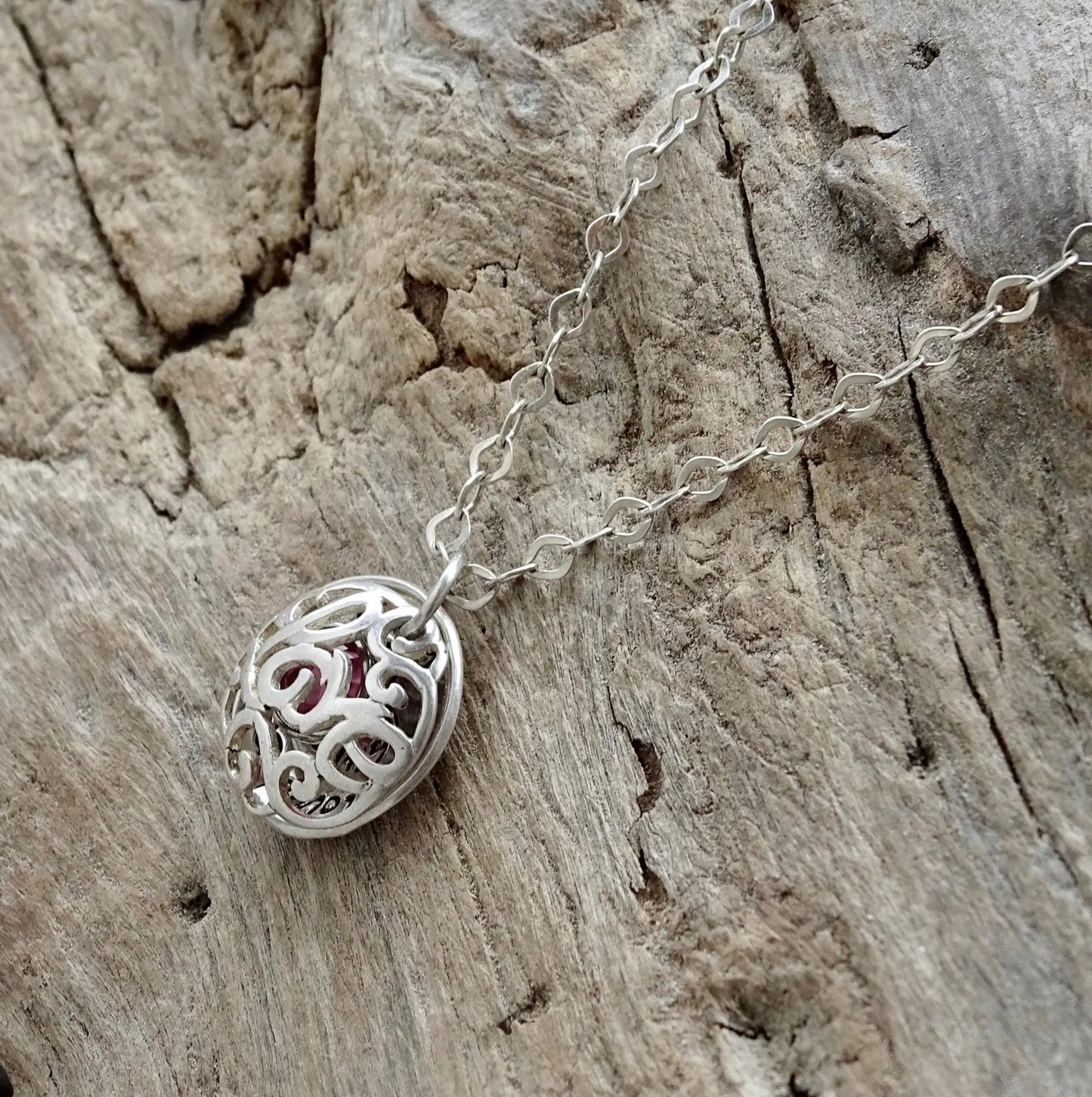 small birthstone locket | sterling silver