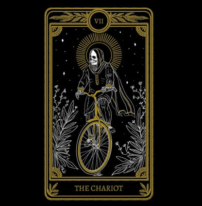 chariot tarot card necklace