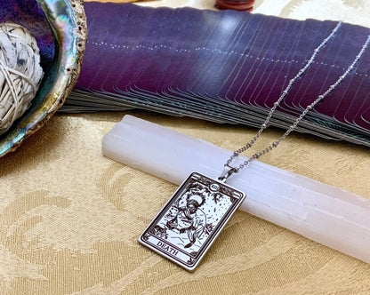 Death Tarot Card Necklace