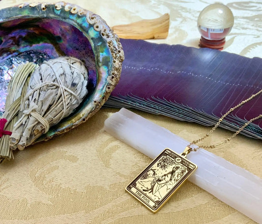 Fool Tarot Card Necklace