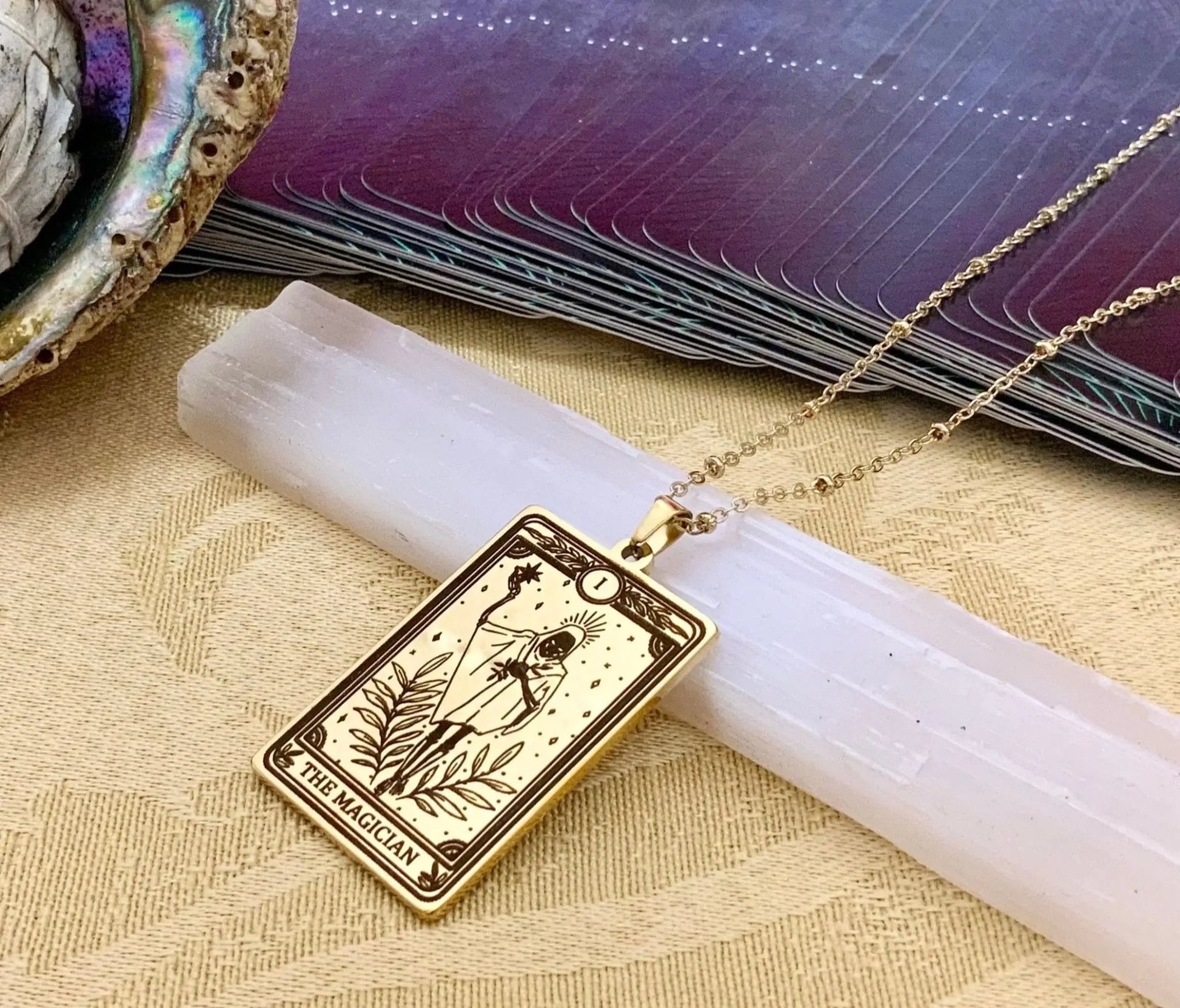 Magician Tarot Card Necklace