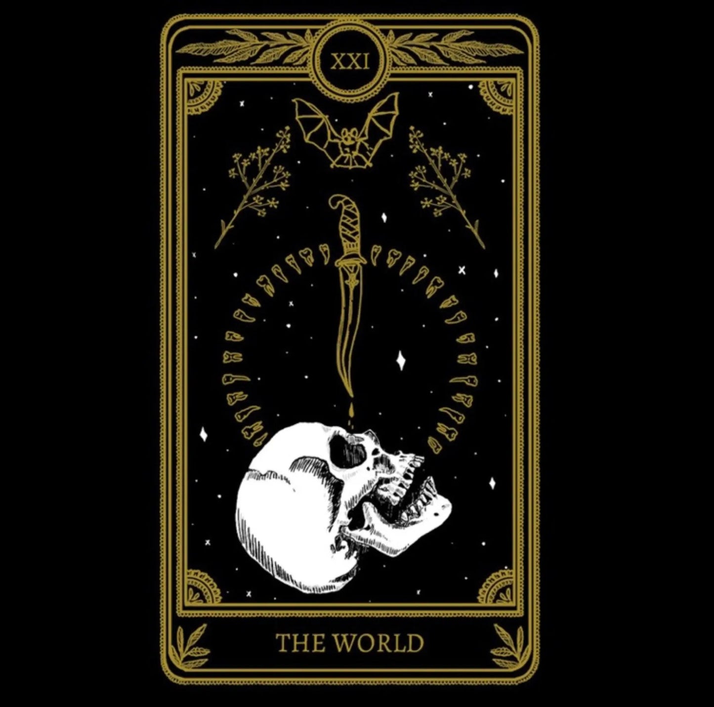 World Tarot Card Necklace